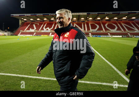 Swindon Town / Walsall - Sky Bet League One - County Ground. Swindon Town Manager Martin Ling während des Sky Bet League One Matches auf dem County Ground, Swindon. Stockfoto