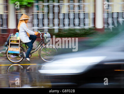 Motorrad-Verkehr in Yogyakarta, Indonesien Stockfoto