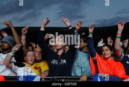 Live 8 Konzert - Endspurt - Murrayfield Stadion Stockfoto