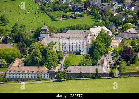 Luftaufnahme, Kloster Grafschaft, Fachkrankenhaus, Lungenklinik, Borromäerinnen, Barmherzigen Schwestern von St. Karl Borromäus, Stockfoto