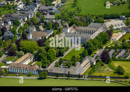 Luftaufnahme, Kloster Grafschaft, Fachkrankenhaus, Lungenklinik, Borromäerinnen, Barmherzigen Schwestern von St. Karl Borromäus, Stockfoto