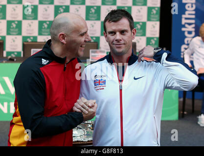 Davis Cup - Großbritannien V Belgien - Final - Vorschau Tag drei - Flanders Expo Centre Stockfoto