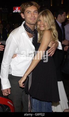 Live 8 Aftershow Party - Cafe Royal. Jude Law und Sienna Miller. Stockfoto