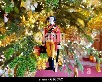 Windsor Castle-Weihnachten-display Stockfoto