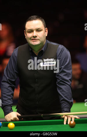 Betway UK Snooker Championship - Tag fünf - York Barbican. Stephen Maguire aus Glasgow während des fünften Tages der 2015 Betway UK Snooker Championship beim York Barbican, York. Stockfoto