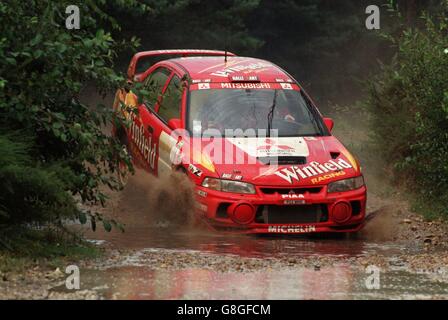 Rallye-Mitsubishi Rallye-Art-Team Stockfoto