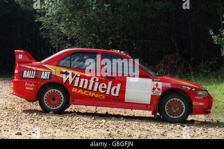 Rallye-Mitsubishi Rallye-Art-Team Stockfoto