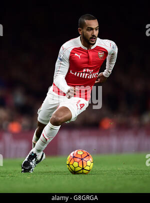 Theo Walcott von Arsenal während des Spiels der Barclays Premier League im Emirates Stadium in London. Stockfoto