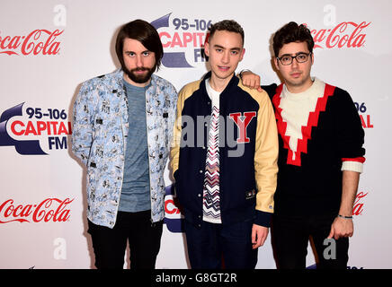 Years & Years Besuchen Sie den Capital FM Jingle Bell Ball 2015 in der O2 Arena, London. Stockfoto
