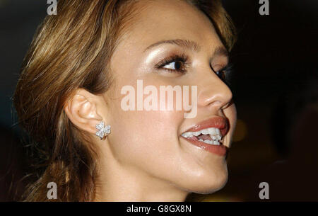 Fantastische vier britische Premiere - Vue Cinema - Leicester Square. Star des Films Jessica Alba. Stockfoto