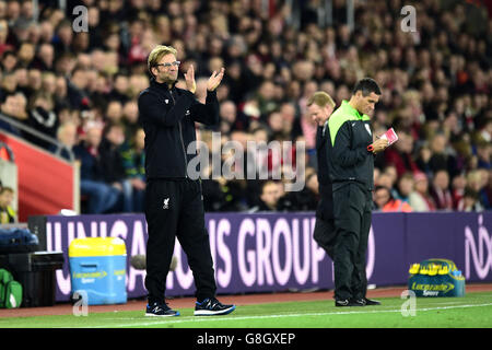 Southampton V Liverpool - Capital One Cup - Viertel Finale - St Mary Stockfoto