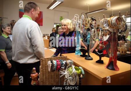 Königlicher Besuch in Emmaus Dorf Carlton Stockfoto