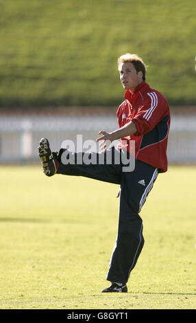 Prinz William während einer Trainingseinheit mit den britischen und irischen Löwen, auf dem Basin Reserve Ground in Wellington. Stockfoto