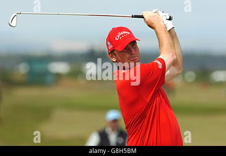 Golf - 134. Open Championship 2005 - Übungsrunde. Thomas Bjorn Stockfoto