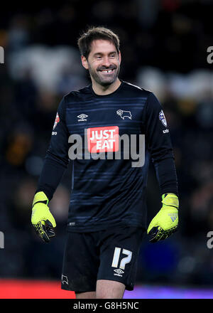 Hull City gegen Derby County - Sky Bet Championship - KC Stadium. Derby County Torwart Scott Carson Stockfoto