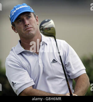 Golf - 134. Open Championship 2005 - St Andrews. Australiens Peter Lonard. Stockfoto