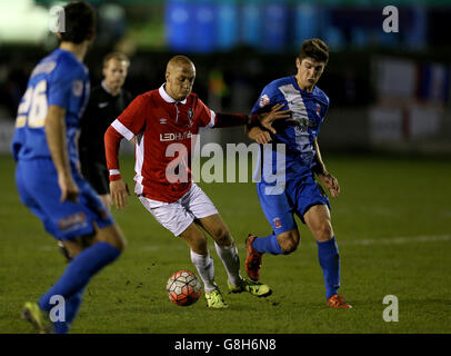 Salford Stadt V Hartlepool United - Emirates-FA-Cup - 2. Runde - Moor Lane Stockfoto