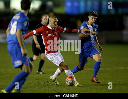 Salford Stadt V Hartlepool United - Emirates-FA-Cup - 2. Runde - Moor Lane Stockfoto