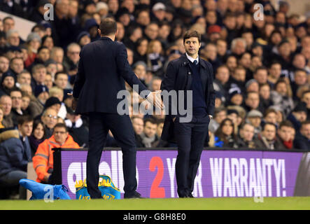 Tottenham Hotspur gegen West Ham United - Barclays Premier League - White Hart Lane. Mauricio Pochettino, Manager von Tottenham Hotspur Stockfoto