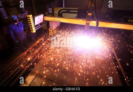 Forth Road Bridge Schließung Stockfoto