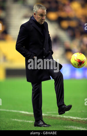 Wolverhampton Wanderers gegen Nottingham Forest - Sky Bet Championship - Molineux. Wolverhampton Wanderers Manager Kenny Jackett beim Sky Bet Championship-Spiel in Molineux, Wolverhampton. Stockfoto