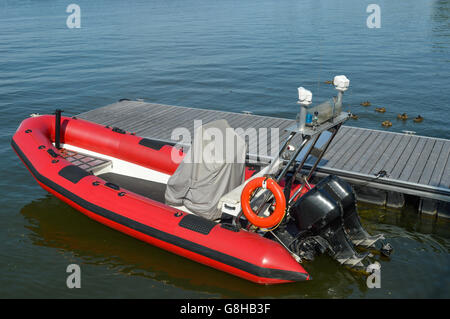 Rettungsboot in Chambly, Kanada Stockfoto