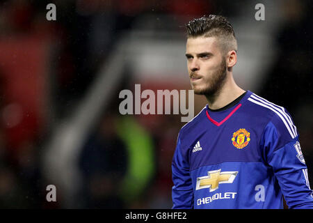 Manchester United gegen Norwich City - Barclays Premier League - Old Trafford. David de Gea, Torwart von Manchester United Stockfoto