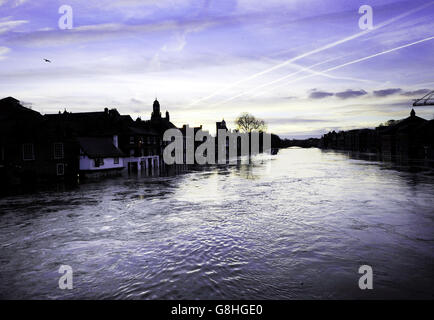 Winterwetter 27. Dezember 2015 Stockfoto