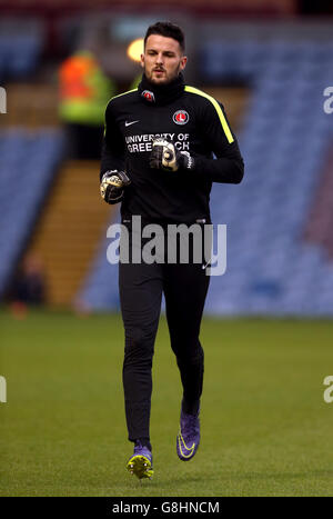 Burnley gegen Charlton Athletic – Sky Bet Championship – Turf Moor. Charlton Athletic Torwart Stephen Henderson Stockfoto