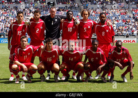 Fußball - CONCACAF Gold Cup 2005 - Gruppe B - USA / Kanada - Qwest Field. Kanadische Teamgruppe Stockfoto