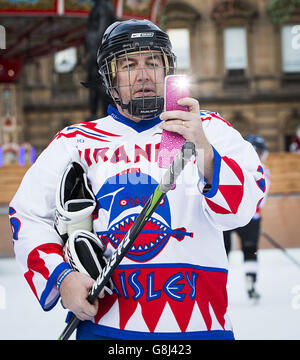 Piranhas Eishockey photocall Stockfoto