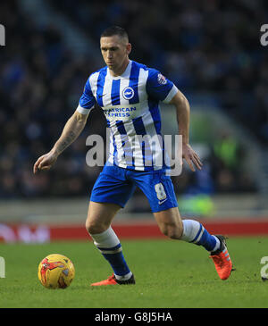 Brighton und Hove Albion gegen Wolverhampton Wanderers – Sky Bet Championship – AMEX Stadium. Andrew Crofts von Brighton & Hove Albion Stockfoto