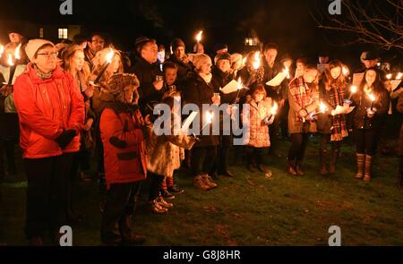 Hartley Wintney Wassail Stockfoto