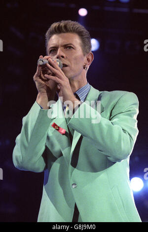 David Bowie Pässe Weg bei 69 Stockfoto
