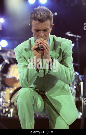 David Bowie Pässe Weg bei 69 Stockfoto