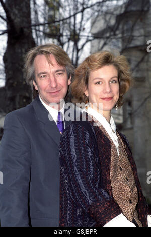 Alan Rickman und Juliet Stevenson - BAFTA Awards Mittagessen - London Stockfoto