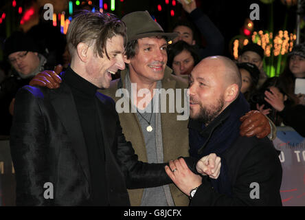 Paul Anderson, Lukas Haas und Stephen Graham bei der Revenant-Premiere am Empire Leicester Square in London. DRÜCKEN SIE VERBANDSFOTO. Bilddatum: Donnerstag, 14. Januar 2016. Siehe PA Story SHOWBIZ Revenant. Das Foto sollte lauten: Jonathan Brady/PA Wire Stockfoto