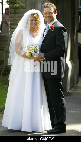 Krönung-Straße-Hochzeit Stockfoto