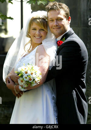 Krönung-Straße-Hochzeit Stockfoto