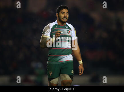 Leicester Tigers / Benetton Treviso - European Champions Cup - Pool Four - Welford Road. Leicester Tigers' Manu Tuilagi während des European Champions Cup, Pool Four Spiel in der Welford Road, Leicester. Stockfoto