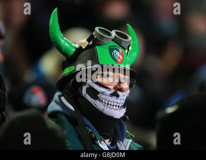 Leicester Tigers / Benetton Treviso - European Champions Cup - Pool Four - Welford Road. Ein Leicester Tigers Fan während des European Champions Cup, Pool Four Spiel in der Welford Road, Leicester. Stockfoto