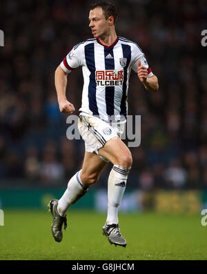 West Bromwich Albion gegen Stoke City - Barclays Premier League - The Hawthorns. Jonny Evans von West Bromwich Albion Stockfoto