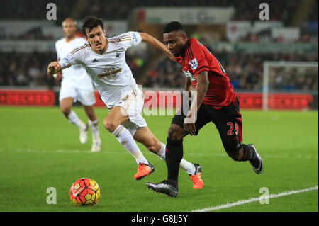 Swansea City / West Bromwich Albion - Barclays Premier League - Liberty Stadium. Stephane Sessegnon von West Bromwich Albion Stockfoto