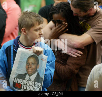 Mord - Andrew Walker - Vigil - Liverpool Stockfoto