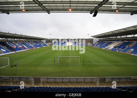 Colchester United gegen Charlton Athletic - Emirates-FA-Cup - 3. Runde - Colchester Community Stadium Stockfoto