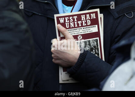 West Ham United gegen Wolverhampton Wanderers - Emirates-FA-Cup - 3. Runde - Upton Park Stockfoto