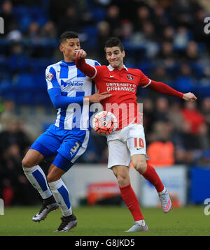 Colchester United gegen Charlton Athletic - Emirates-FA-Cup - 3. Runde - Colchester Community Stadium Stockfoto