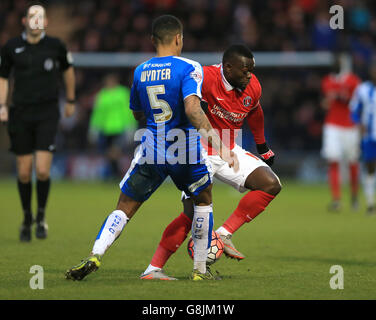 Colchester United gegen Charlton Athletic - Emirates-FA-Cup - 3. Runde - Colchester Community Stadium Stockfoto