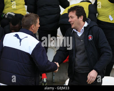 Colchester United gegen Charlton Athletic - Emirates-FA-Cup - 3. Runde - Colchester Community Stadium Stockfoto