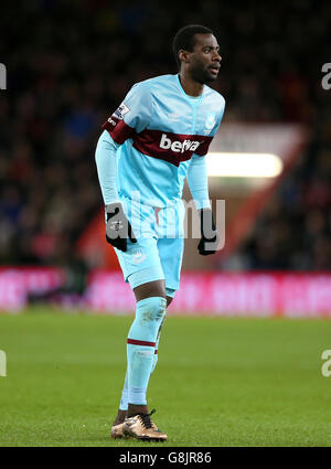 AFC Bournemouth gegen West Ham United - Barclays Premier League - Vitality Stadium. Pedro Obiang von West Ham United Stockfoto